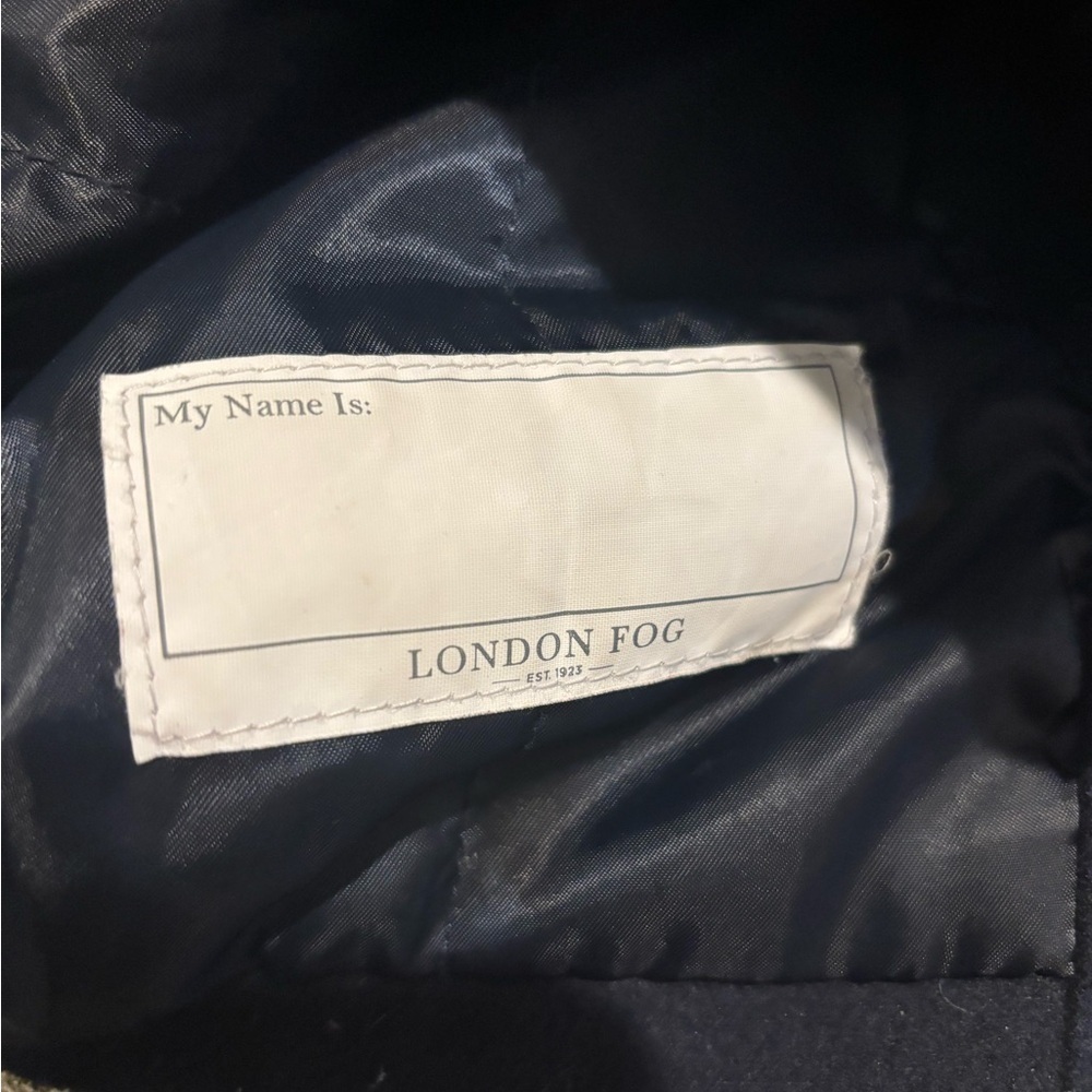 London Fog Kids Navy Pea Coat Size M 5/6 Double Breasted - Picture 3 of 8